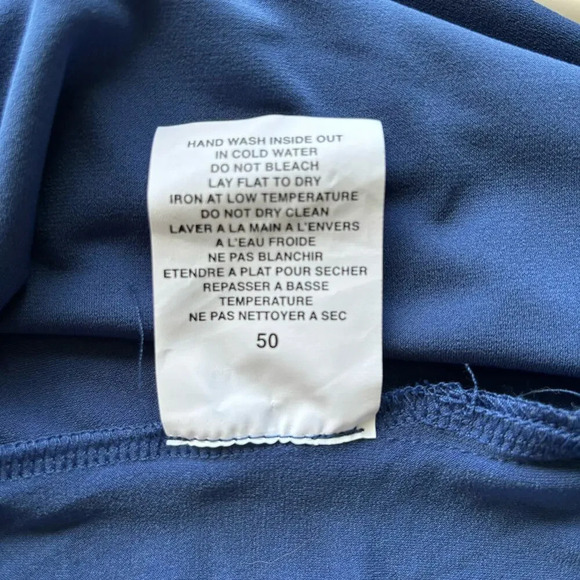 NWT Sympli V-neck Tunic Dress in Sapphire Stretch Jersey Long Sleeves Size 18 - Picture 8 of 8